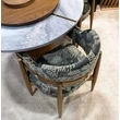 Kép 11/14 - Shelby tölgyfa-márvány kerek étkezőasztal - lavintagehome.hu
