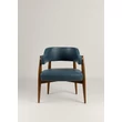 Kép 21/68 - Empero tölgyfa kárpitozott karfás étkezőszék - BŐR kárpit - lavintagehome.hu