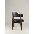 Kép 23/68 - Empero tölgyfa kárpitozott karfás étkezőszék - BŐR kárpit - lavintagehome.hu