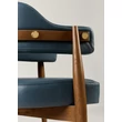 Kép 24/68 - ISRA tölgyfa kárpitozott karfás étkezőszék - BŐR kárpit - lavintagehome.hu