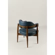 Kép 26/68 - Empero tölgyfa kárpitozott karfás étkezőszék - BŐR kárpit - lavintagehome.hu