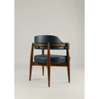Kép 27/68 - Empero tölgyfa kárpitozott karfás étkezőszék - BŐR kárpit - lavintagehome.hu