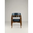 Kép 30/68 - Empero tölgyfa kárpitozott karfás étkezőszék - BŐR kárpit - lavintagehome.hu