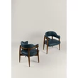 Kép 32/68 - Empero tölgyfa kárpitozott karfás étkezőszék - BŐR kárpit - lavintagehome.hu