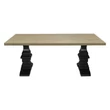 Kép 7/31 - Nirvana tölgyfa étkezőasztal 140cm fehér fenyőlábbal - lavintagehome.hu