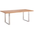 Kép 1/7 - Sasa tölgyfa étkezőasztal rozsdamentes acéllábbal - lavintagehome.hu
