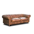 Kép 5/5 - Chesterfield bőr kanapé párnával tölgyfa lábbal 240cm-lavintagehome.hu