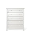 Kép 5/9 - Karisma prémium 5 fiókos magas komód Fényes fehér - lavintagehome.hu