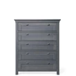 Kép 1/9 - Karisma prémium 5 fiókos magas komód Kékes szürke- lavintagehome.hu