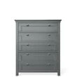 Kép 7/9 - Karisma prémium 5 fiókos magas komód Mosott szürke - lavintagehome.hu