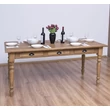 Kép 5/6 - Fenyőfa étkezőasztal 3 fiókos - lavintagehome.hu