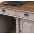 Kép 15/16 - Fenyőfa íróasztal 3 fiókos, 2 ajtós TOPOAK - lavintagehome.hu