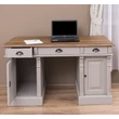 Kép 16/16 - Fenyőfa íróasztal 3 fiókos, 2 ajtós TOPOAK - lavintagehome.hu
