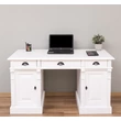 Kép 1/16 - Fenyőfa íróasztal 3 fiókos, 2 ajtós - lavintagehome.hu