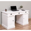 Kép 3/16 - Fenyőfa íróasztal 3 fiókos, 2 ajtós - lavintagehome.hu
