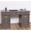 Kép 10/16 - Fenyőfa íróasztal 3 fiókos, 2 ajtós - lavintagehome.hu