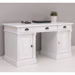 Kép 11/16 - Fenyőfa íróasztal 3 fiókos, 2 ajtós - lavintagehome.hu