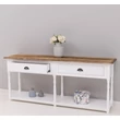 Kép 3/17 - Fenyőfa konzolasztal 2 fiókos - lavintagehome.hu