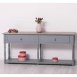 Kép 5/17 - Fenyőfa konzolasztal 2 fiókos - lavintagehome.hu