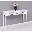 Kép 12/18 - Fenyőfa konzolasztal 3 fiókos, esztergált lábakkal - lavintagehome.hu