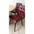 Kép 4/4 - Lidia bükkfa bőr kárpitozott étkezőszék Bemutatóterem - lavintagehome.hu