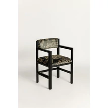 IAMDC tölgyfa kárpitozott karfás étkezőszék - lavintagehome.hu