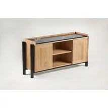 Steekla tölgyfa szekrény márványlappal - lavintagehome.hu