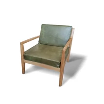 Rumba tölgyfa bőrfotel - lavintagehome.hu