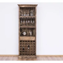 Fenyőfa bárszekrény bortartóval - lavintagehome.hu