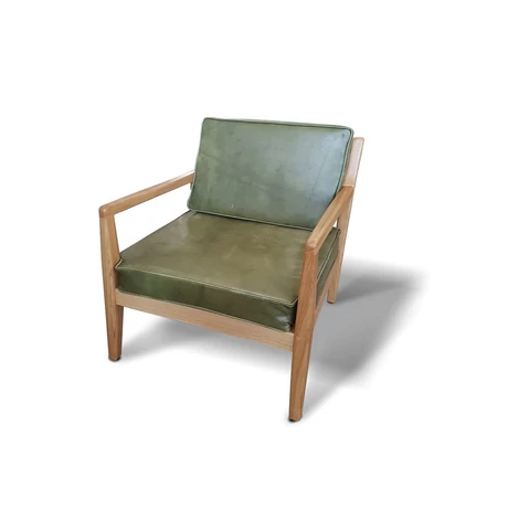 Rumba tölgyfa bőrfotel - lavintagehome.hu