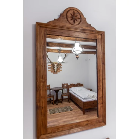 Rusztikus fenyőfa tükör 110X70cm - lavintagehome.hu