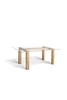 Rio üveglapos tölgyfa étkezőasztal 180 cm - lavintagehome.hu