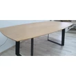 Kép 8/18 - Stratton tölgyfa asztal fémlábbal 200X100cm - lavintagehome.hu