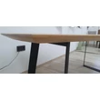 Kép 4/18 - Stratton tölgyfa asztal fémlábbal 200X100cm - lavintagehome.hu