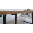 Kép 6/18 - Stratton tölgyfa asztal fémlábbal 200X100cm - lavintagehome.hu