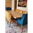 Kép 9/9 - Alien tölgyfa étkezőasztal üveglábakkal Vásárlótól - lavintagehome.hu