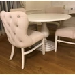 Kép 4/5 - Siena kárpitozott tölgyfa étkezőszék kristálygombokkal Vásárlótól - lavintagehome.hu
