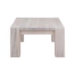 Kép 13/14 - Farmhouse tölgyfa dohányzóasztal 130 cm MOSOTT FEHÉR - lavintagehome.hu
