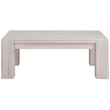 Kép 12/14 - Farmhouse tölgyfa dohányzóasztal 130 cm MOSOTT FEHÉR - lavintagehome.hu