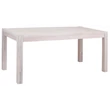 Kép 5/10 - Farmhouse Slim tölgyfa étkezőasztal 160 cm MOSOTT FEHÉR - lavintagehome.hu