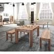 Kép 5/17 - Farmhouse tölgyfa bővíthető étkezőasztal 160 cm - lavintagehome.hu