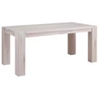 Kép 15/17 - Farmhouse tölgyfa bővíthető étkezőasztal 160 cm MOSOTT FEHÉR - lavintagehome.hu