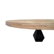 Kép 8/10 - Jersey kerek tölgyfa étkezőasztal fekete lábbal - lavintagehome.hu