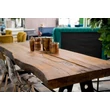Kép 6/10 - Jurassic tölgyfa étkezőasztal fémlábakkal - lavintagehome.hu
