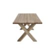 Kép 5/5 - Sasa tölgyfa étkezőasztal X falábbal 140 cm