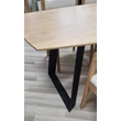 Kép 10/11 - Stratton tölgyfa asztal fémlábbal 200X100cm - lavintagehome.hu
