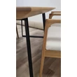 Kép 7/21 - Stratton tölgyasztal fémlábbal + 4 Ivy tölgy székkel-lavintagehome.hu