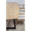 Kép 3/11 - Stratton tölgyfa asztal fémlábbal 200X100cm - lavintagehome.hu