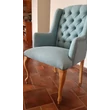 Kép 8/13 - Birmingham kárpitozott tölgyfa karfás szék Vásárlótól - lavintagehome.hu