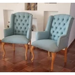 Kép 1/13 - Birmingham kárpitozott tölgyfa karfás szék - lavintagehome.hu